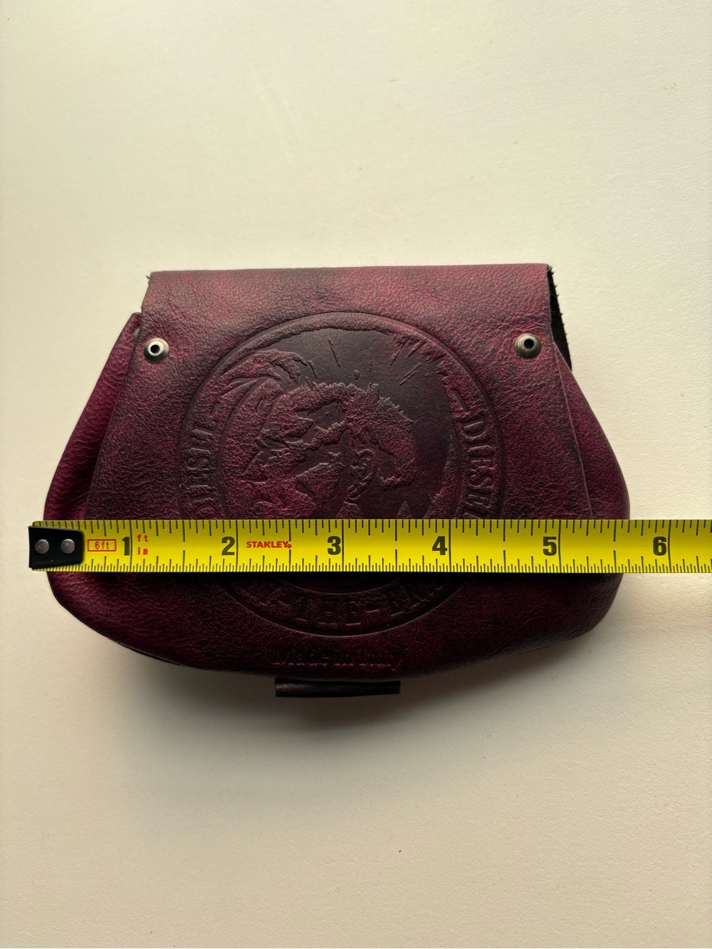 Diesel Vintage Purple Leather Medieval industrial Y2K coin purse wallet - Picture 15 of 16